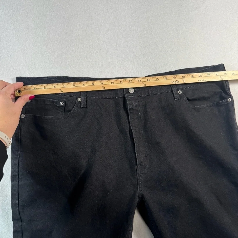 Levis Jeans Mens 48x32 Black 541 Straight Mid Rise